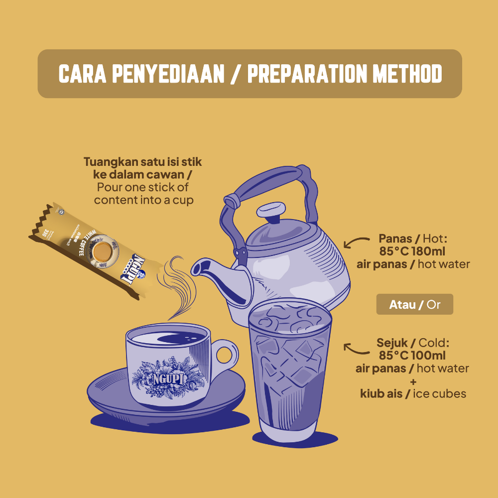 ZUS Ngupi® 3in1 - White Coffee