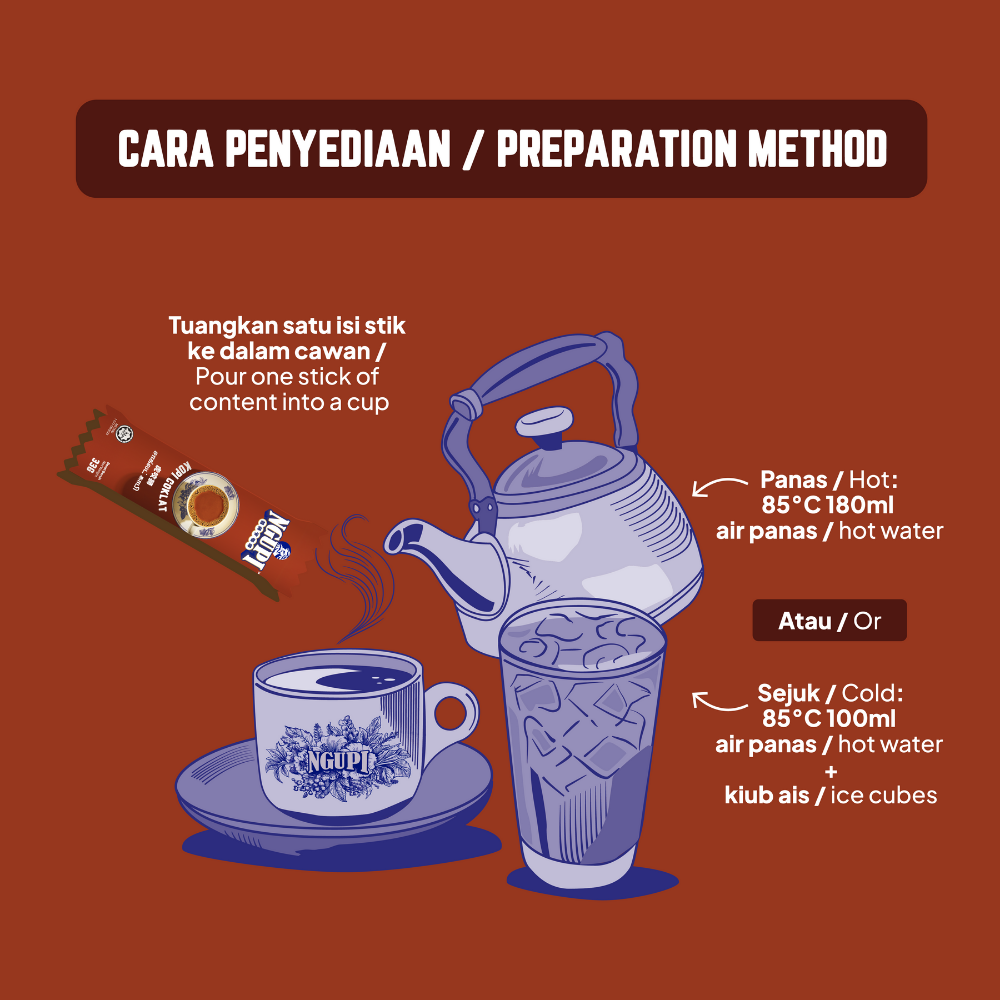 ZUS Ngupi® 3in1 - Kopi Coklat