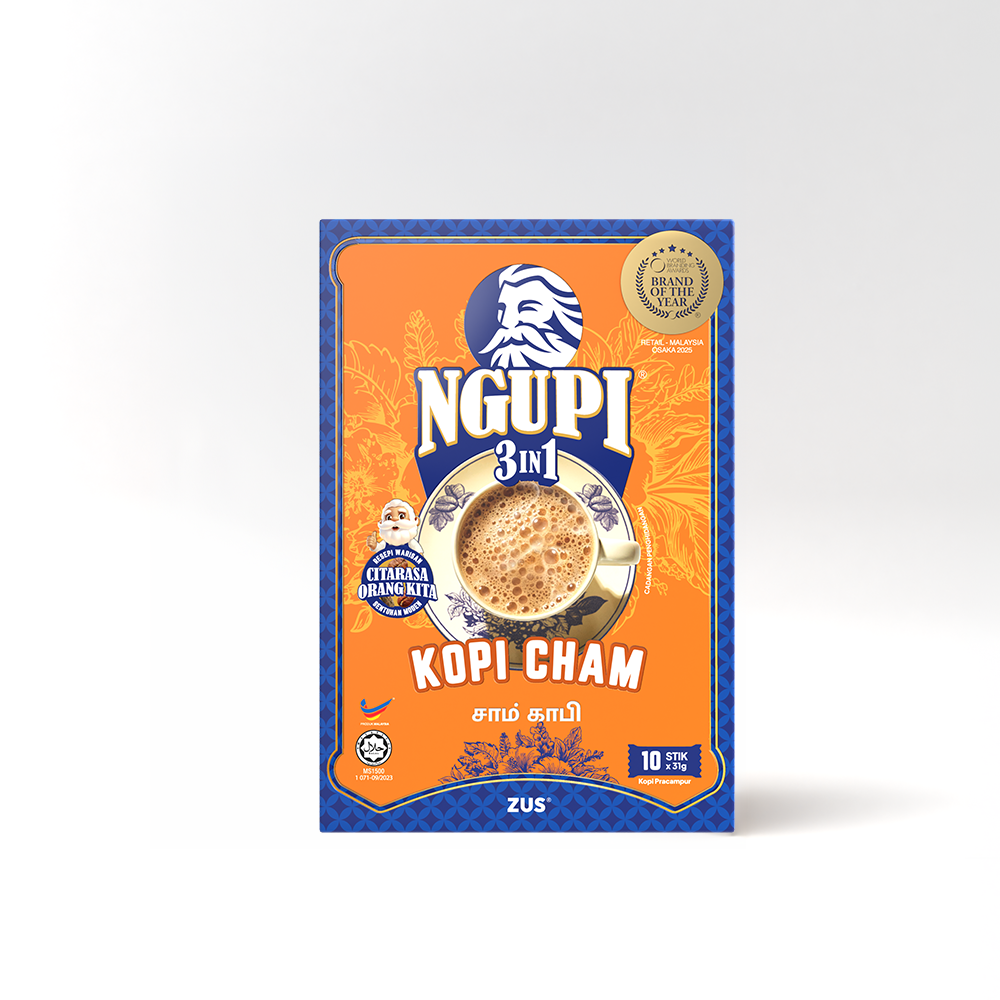 ZUS NGUPI® 3in1 Instant Premix Box - Kopi Cham