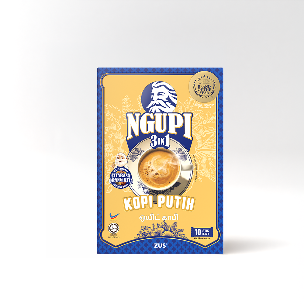 ZUS NGUPI® 3in1 Instant Premix Box - White Coffee