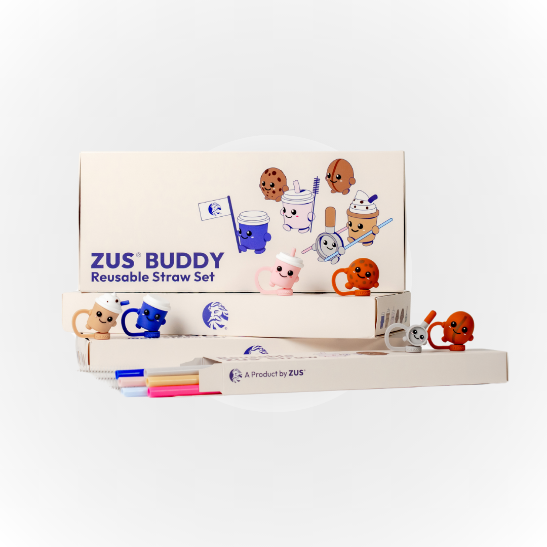 ZUS® Buddy Reusable Straw Set