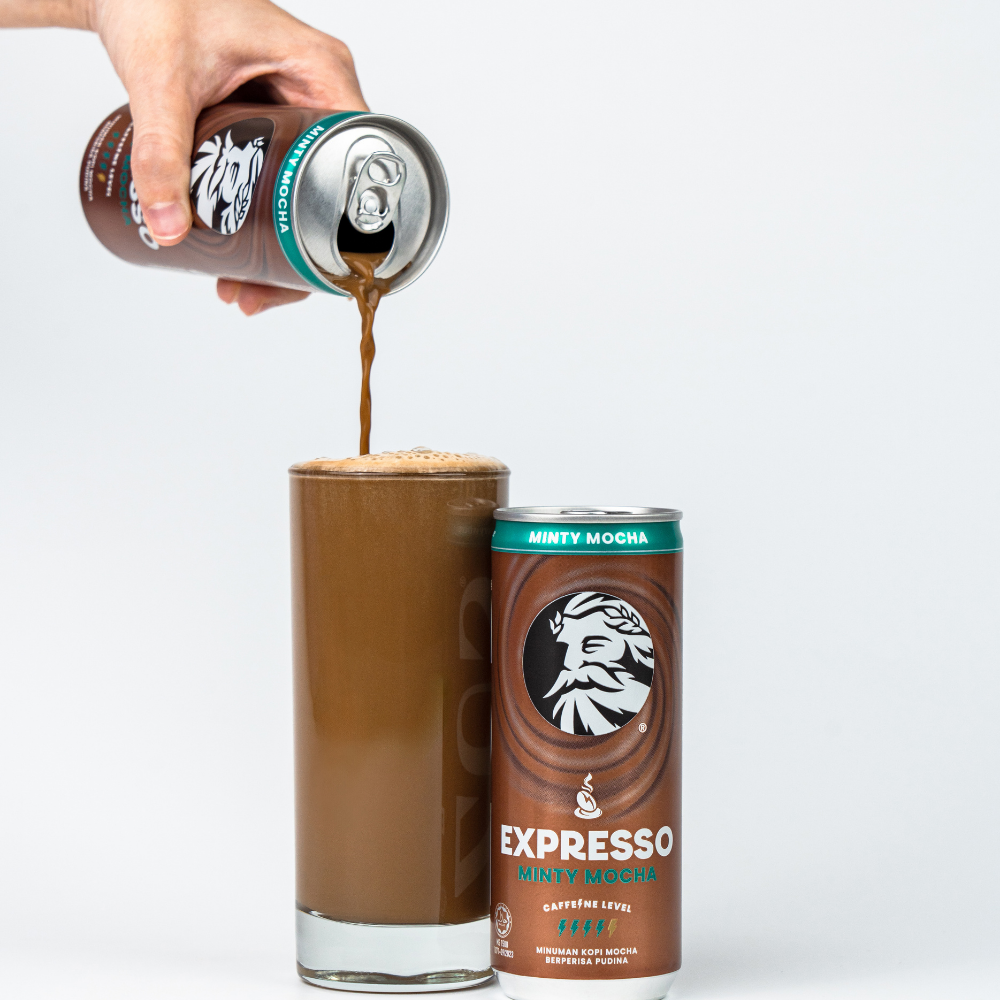 ZUS EXPRESSO LATTE - Mocha/Hazelnut/Minty - 240ml x 6 cans (Assorted Flavours RTD Canned Coffee)