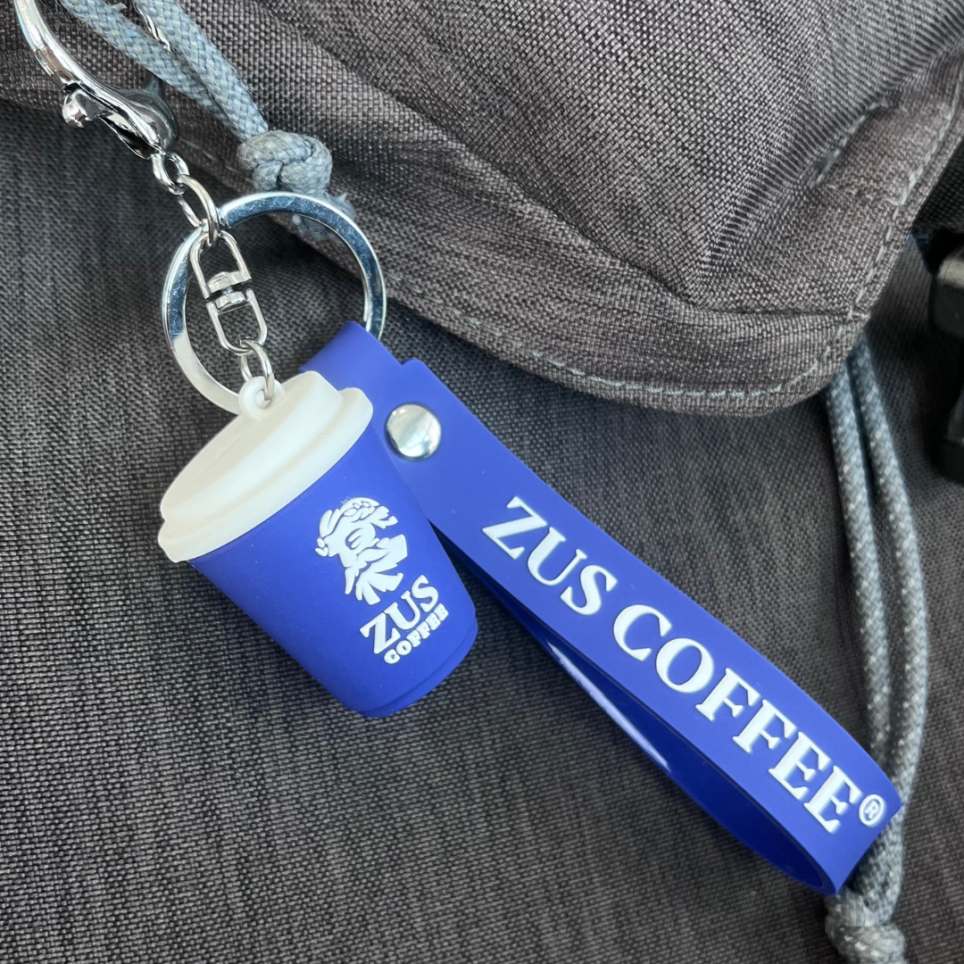ZUS Key Chain - ZUS COFFEE Hot Cup - Thunder Blue