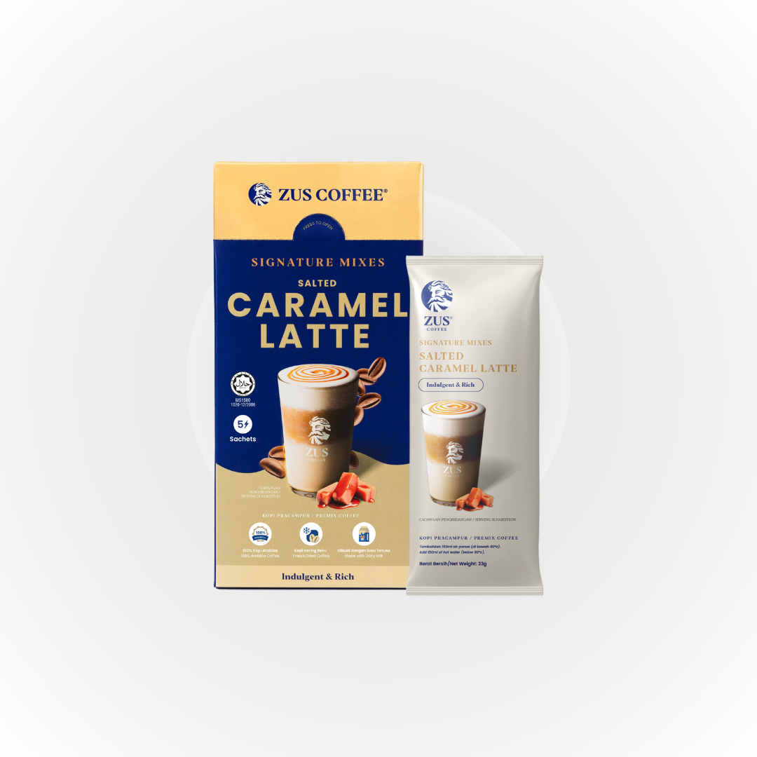 ZUS Signature Mixes Coffee - Salted Caramel Latte - 5's