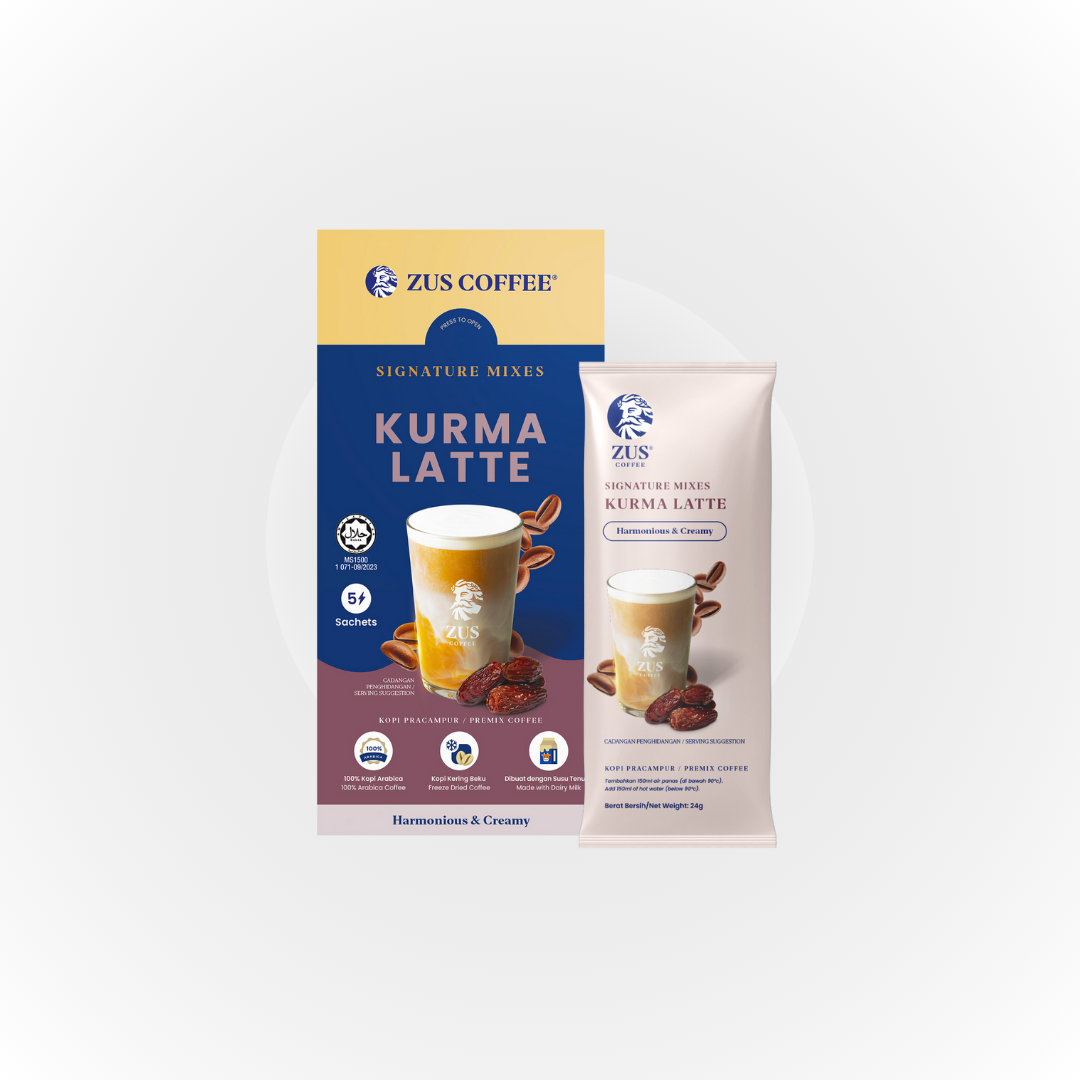 ZUS Signature Mixes Coffee - Kurma Latte - 10's