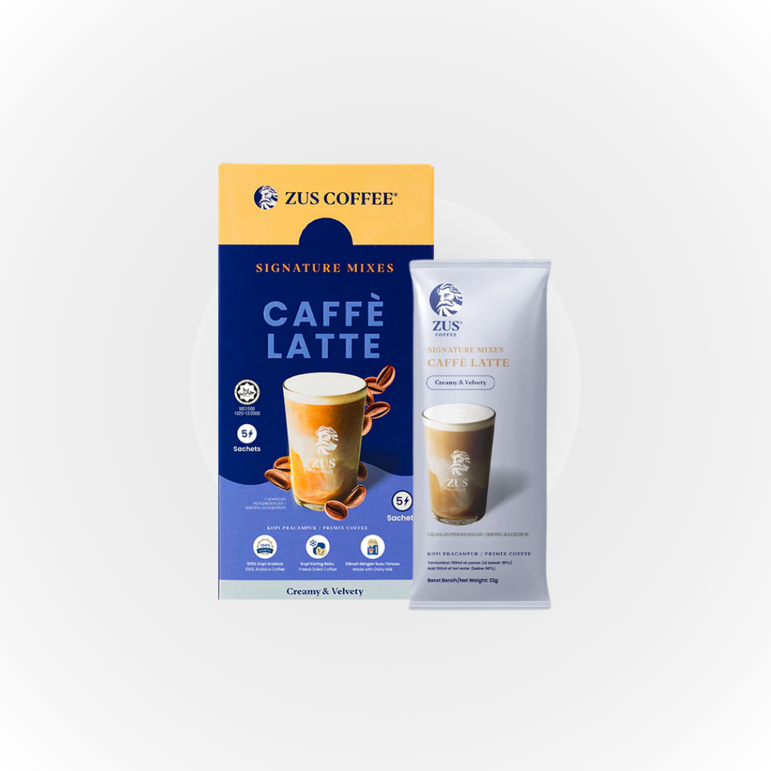 ZUS Signature Mixes Coffee - Caffè Latte - 5's