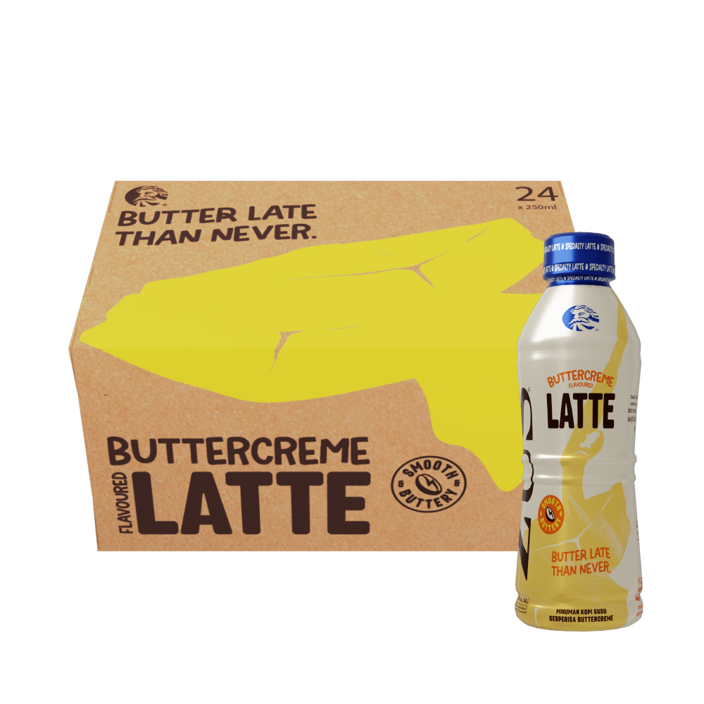 [Kopi Patah Hati] ZUS SPECIALTY LATTE - Buttercreme Latte - 250ml x 24's