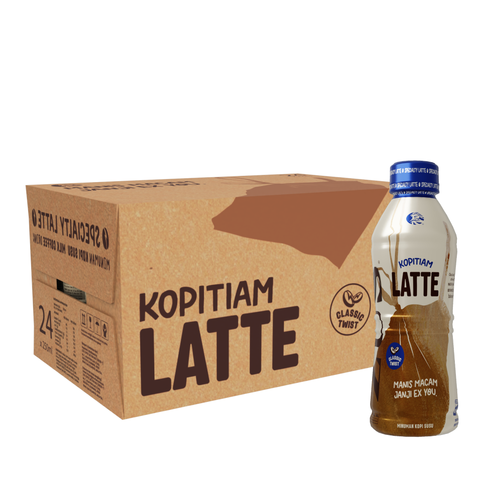 [Kopi Patah Hati] ZUS SPECIALTY LATTE - Kopitiam Latte - 250ml x 24's