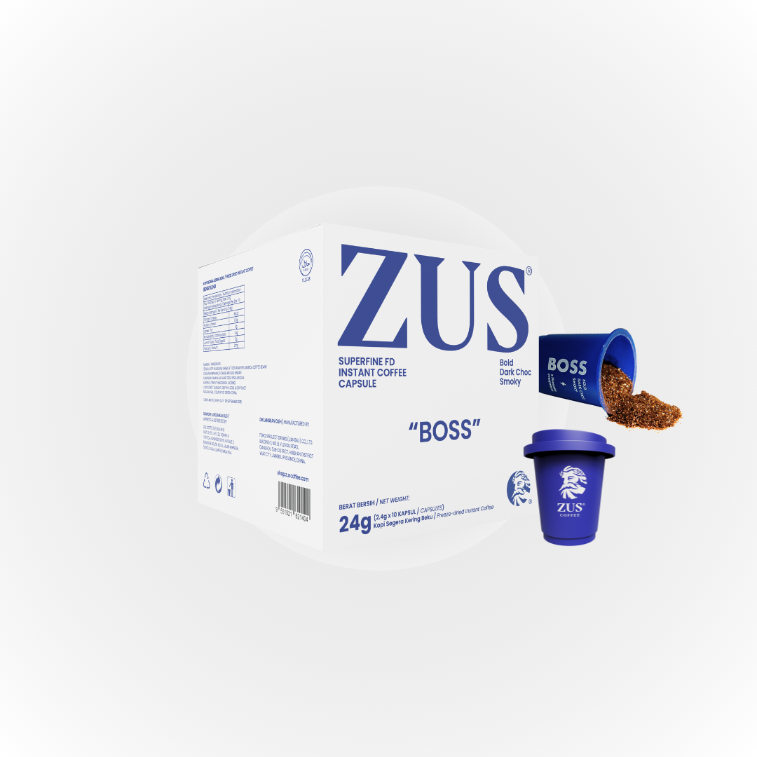 ZUS Superfine FD Instant Coffee Capsule Refill Pack - Boss - 10's