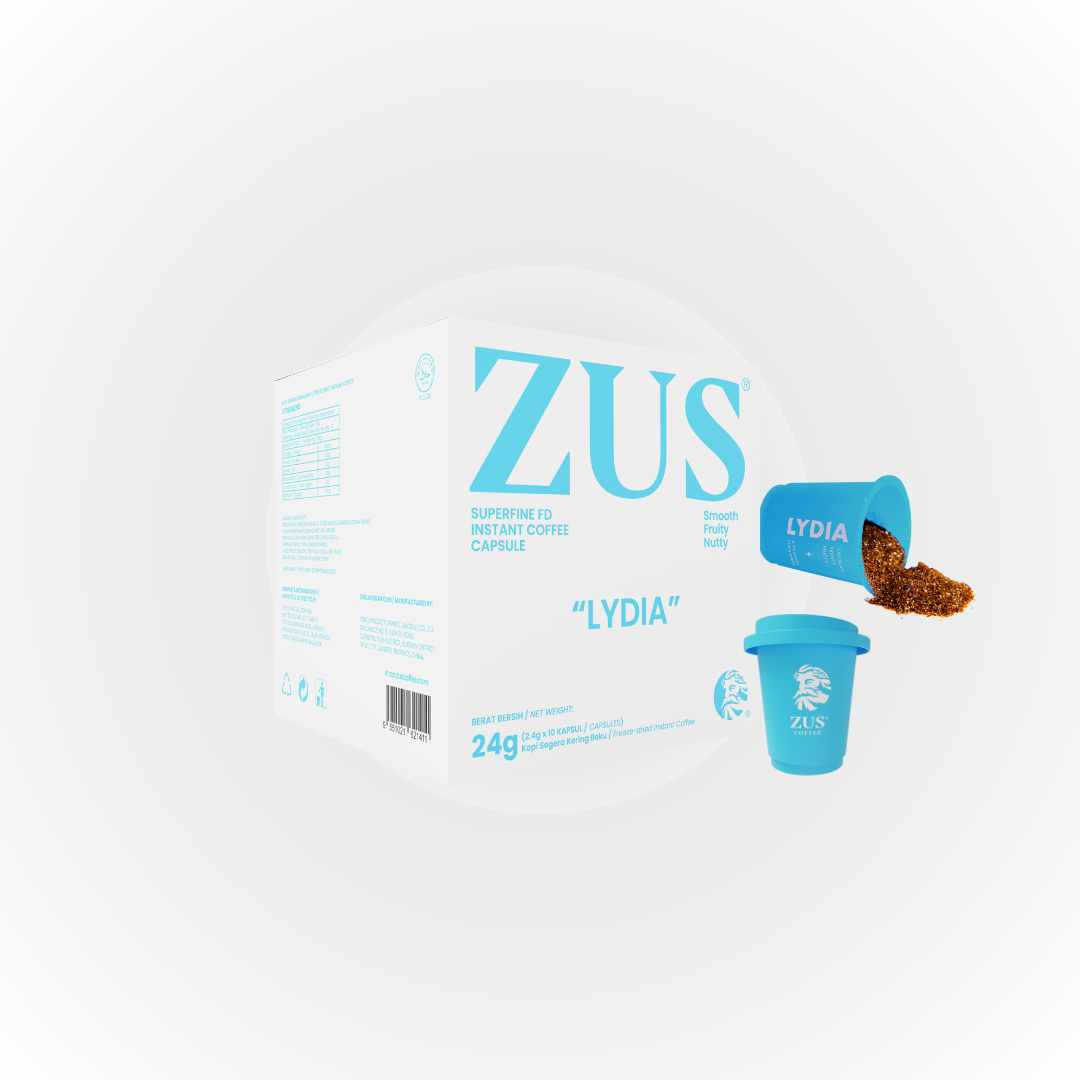 ZUS Superfine FD Instant Coffee Capsule Refill Pack - Lydia - 10's