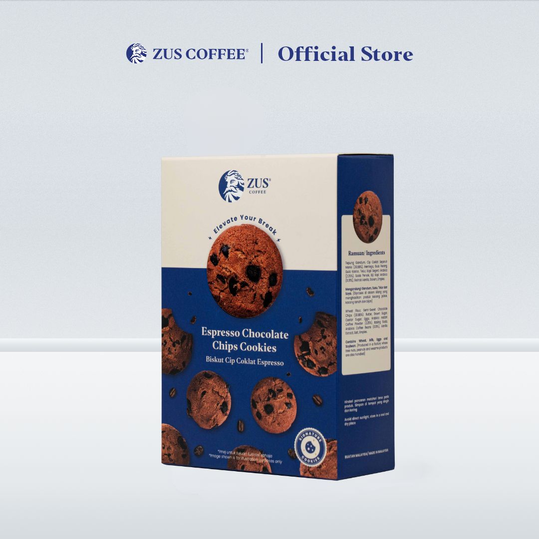 ZUS Signature Espresso Chocolate Chips Cookies - 100g - 1's [EXP: 29 AUG 2024]