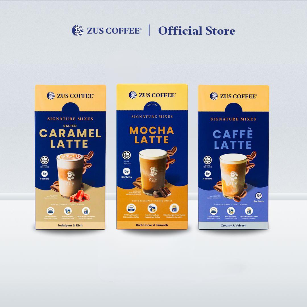 ZUS Signature Mixes Coffee - Mocha Latte - 5's