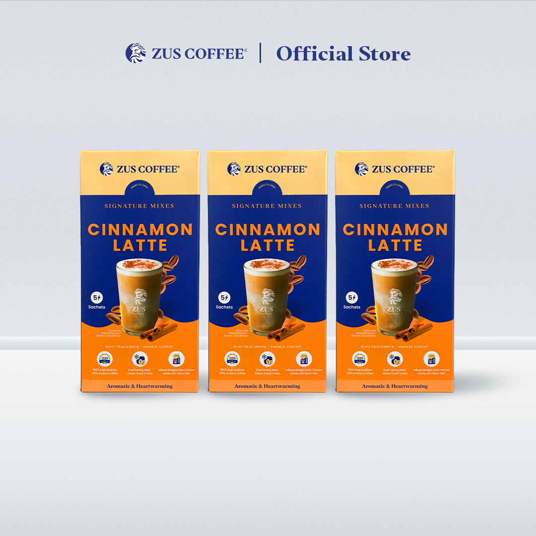 ZUS Signature Mixes Coffee - Cinnamon Latte - 5's
