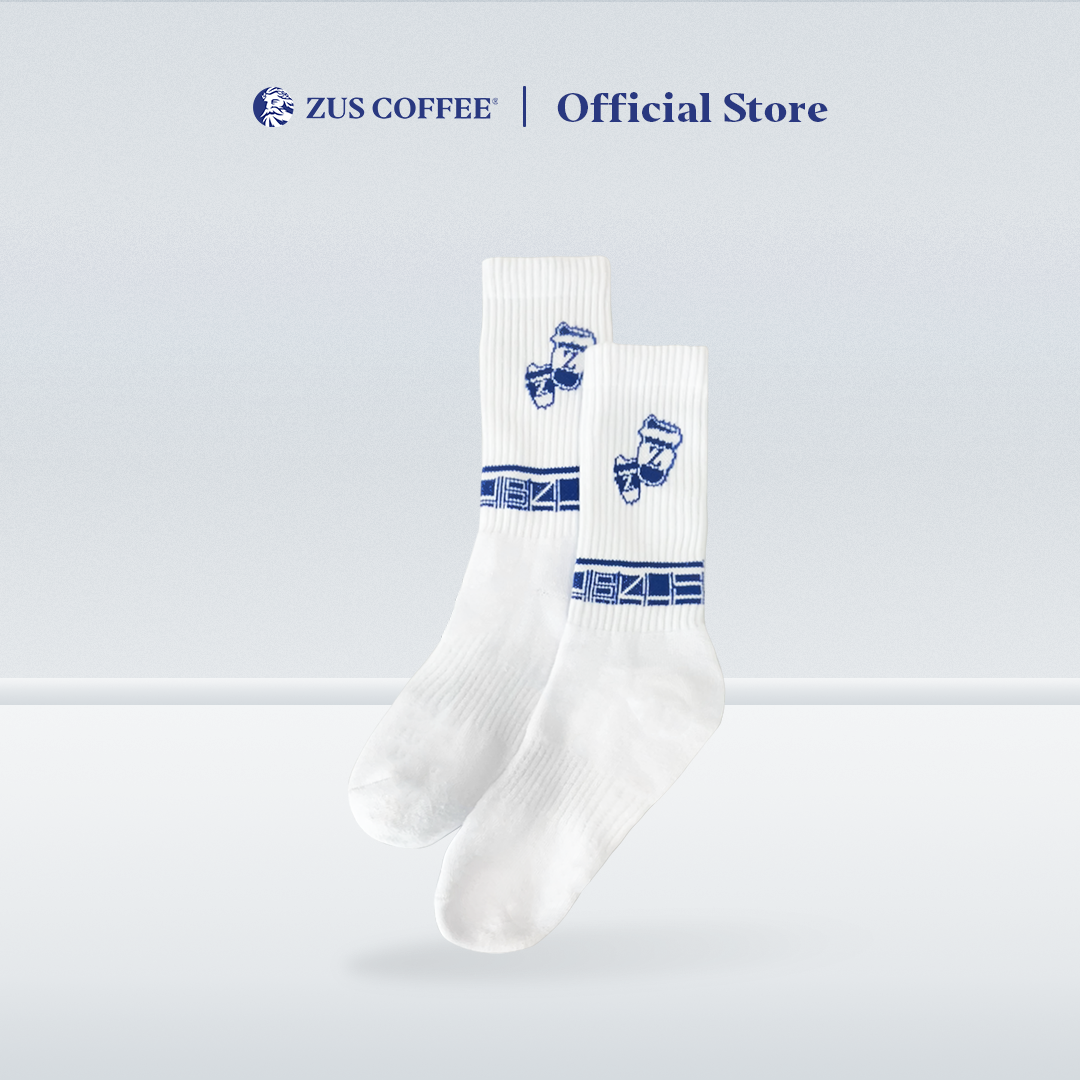 ZUS Coffee Essential Socks - White