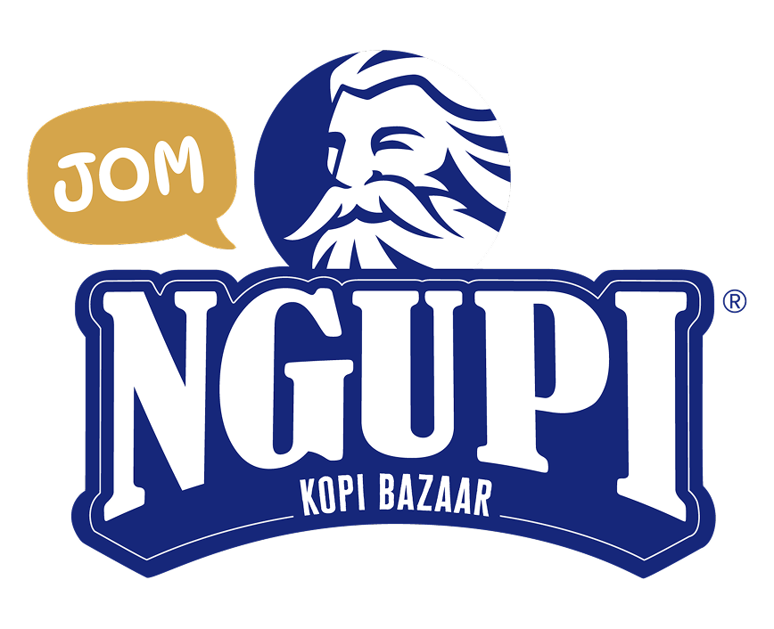 Jom Ngupi Kopi Bazar logo by ZUSahawan illustrating the commitment of ZUS Coffee to community livelihoods.